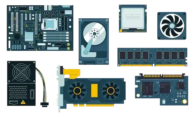 Computer hardware parts computer shop in Ahmedabad