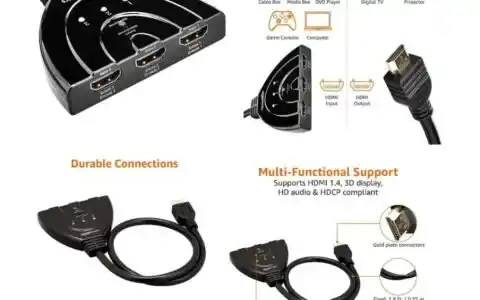 3-port HDMI splitter from computer shop in Ahmedabad